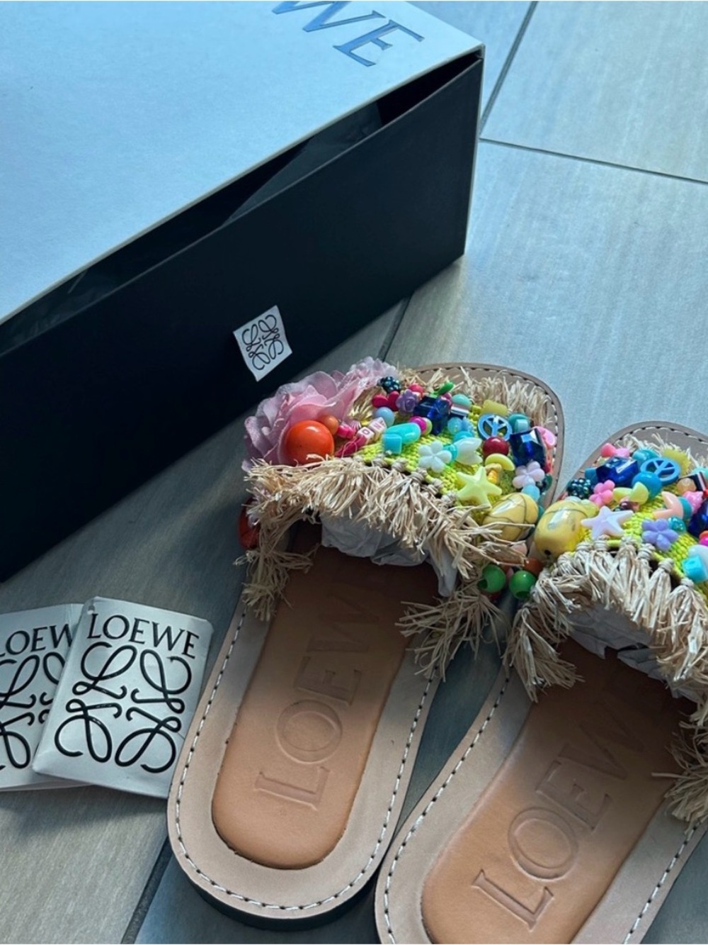 Loewe Colorful Beaded Sandals - Picture 10 of 10